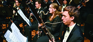 This is an image of Susquehanna University's Symphonic band.
