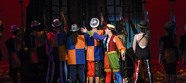 Pippen production in Degenstein Center Theater. This is a Theatre department production.