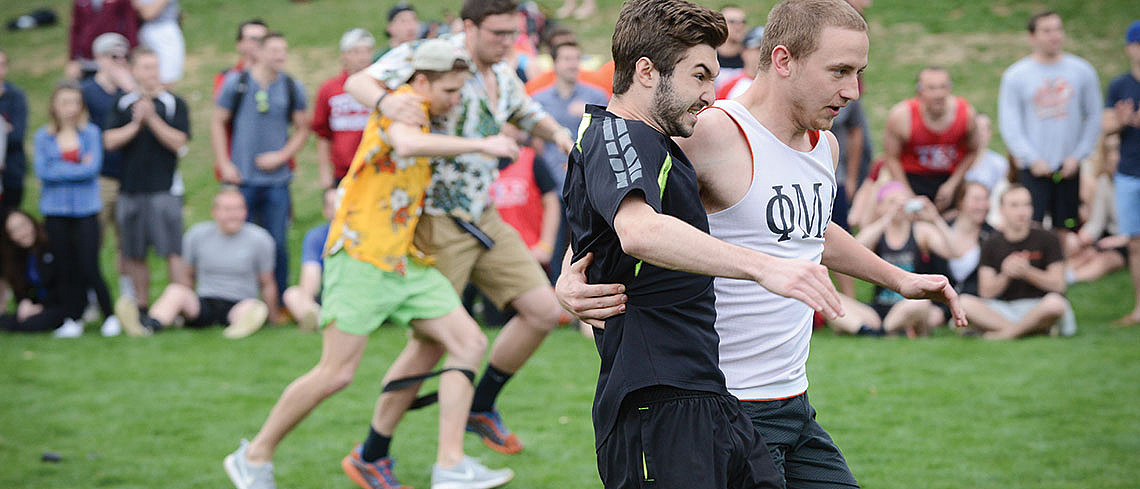 Three legged race