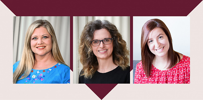 From left are Coleen Zoller, Ann Piper and Amanda Lenig.